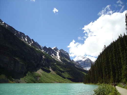 My first day in Lake Louise.I was amazed with that view.