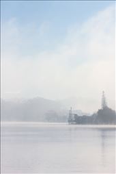 Xuan Huong Lake in fog: by ngatran, Views[559]