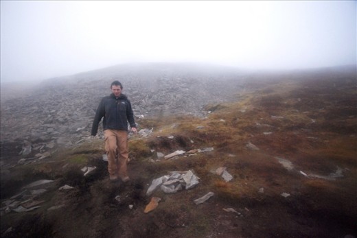 Loose rubble and scree make for a challenging surface to walk on. The tradition in years past had been to ascend barefoot, though there are less and less souls hardy enough today to attempt that.