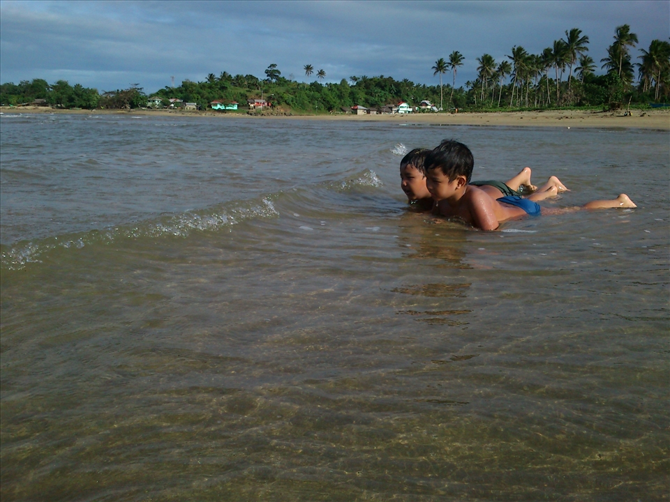  and so my kids took a plunged and have fun under the sun.