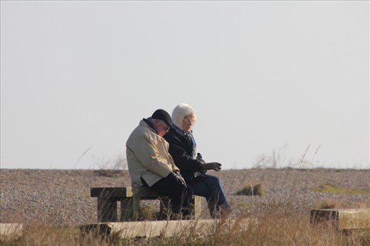 Upon reaching the path they sat down on this bench, but instead of looking towards the beach and the sea they faced inwards, turning their backs to the sculpture and the water.