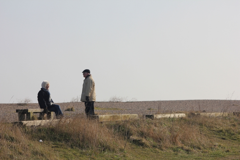 Six minutes later they decided to leave. The gentleman gave one last look at the shell before they left.