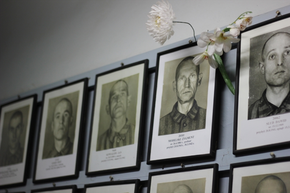 This photo will always hold a place in my heart. It was taken down a hallway in the Auschwitz Concentration Camp. They had several photos of some of the people killed during the genocide. The hallway was completely silent. The only thing you could hear were the sounds of teardrops hitting the floor.