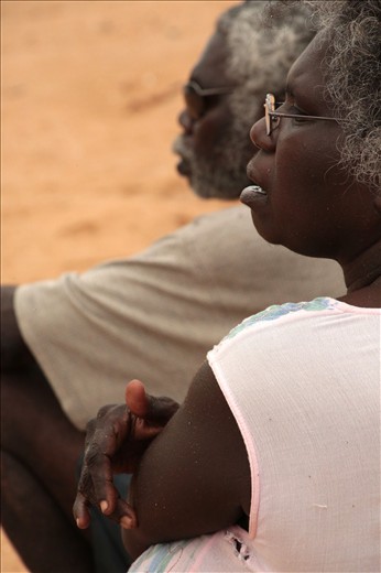 Basma and her husband Banthay watch eagerly to see if 