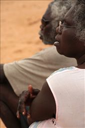 Basma and her husband Banthay watch eagerly to see if 
