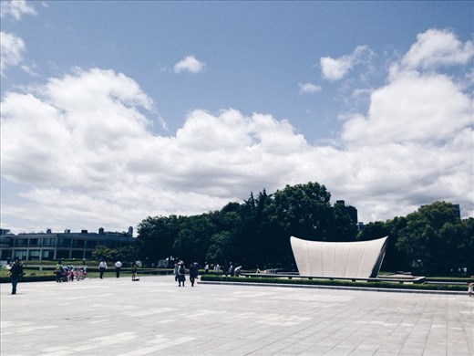 Hiroshima Peace Memorial Park.
This area used to be the cities main commercial centre before the atomic bomb destroyed the city 1945.