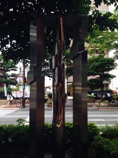 Loving the modern sculptures covering the commercial centre of Fukuoka
