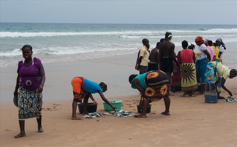 Bartering.  After bartering, count out their fish - sustainable fishing