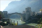 Mostar with its famous bridge. Light and water play perfectly.  : by nikanu, Views[204]