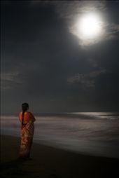  It was a full moon night at Puri. I loved the reflection on the sea. Puri is one of the most visited place in India  because it is so beautiful.: by niladri, Views[1526]
