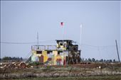 Border.Green line. Turkish check point. Avgorou, district of Famagusta.: by ninagallarx, Views[350]