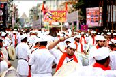 2. The installation of Ganpati Ji is backed by huge procession. People play drums , sing and dance. There are different groups in the city , who practice for more than a month for this day: by nishant, Views[789]