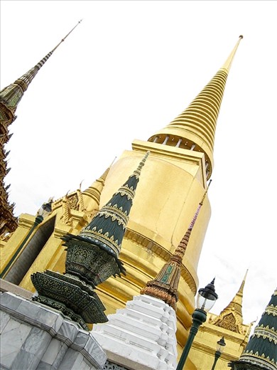 Wat Pho - a reminder of the great history of the beautiful country. The grand temple domes reaching for the sky, serve as a reminder of all the centuries of greatness this country has seen to become what it is today!