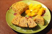 Tamago-yaku cut with paprika (bacon inside!): by nizzre, Views[564]