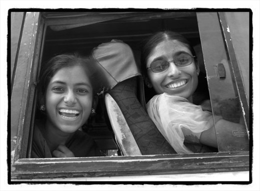 I nearly left all my luggage to join these girls in New Delhi.