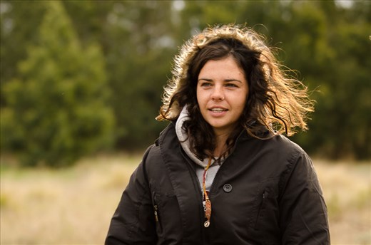 After three hours of tracking, our search narrowed to a beautifully remote valley in which we found fresh tracks and feces, maybe four- or five-hours-old. However the trail ended there, as the protective mothers must have hidden their young cubs in the surrounding bush. In order to try and tempt them out of hiding, we decided to take a well-earned coffee break. The expression captured on Marionette's face sums up the moment Arno commanded firmly yet calmly, 