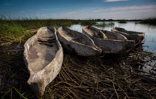 Mokoros in the Okavango Delta
