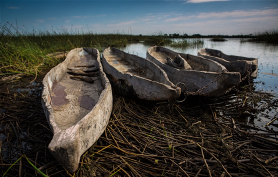 Mokoros in the Okavango Delta