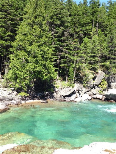 The color of Glacier's water.