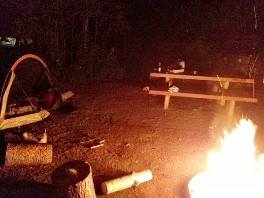 The site where I finally slept.