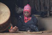 Durban South Africa, a kid sitting and watching his parents perform tribal dance: by nnaidu, Views[253]