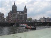 Party Boats on Kings Day near Central Station Amsterdam: by nncysf, Views[257]