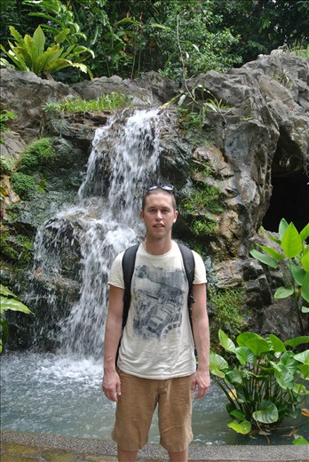 Jake in the botanical gardens