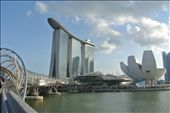 Singapore Skyline-Helix Bridge, Sky bar ad\nd science centre: by nnninecountries, Views[1609]
