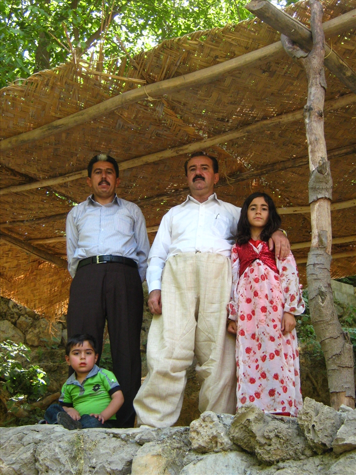 Kurdish holiday family picnic in the mountains. Northern Iraq.