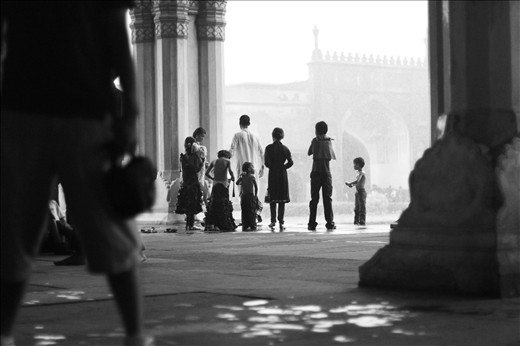 Children stripping off there wet clothes after the biggest down pore on record