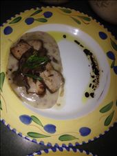 Plate #2 Seared Pork Belly Red Potato Puree Pinot Reduction and Olive oil: by nomadicchef17, Views[328]