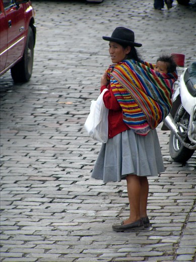 After a day at work mumma and bubba on way home