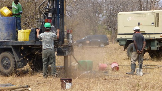 hitting water at 35 m deep