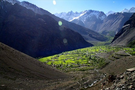 Remote valley of Buni near Shandoor. Seperate, picturisque and appealing