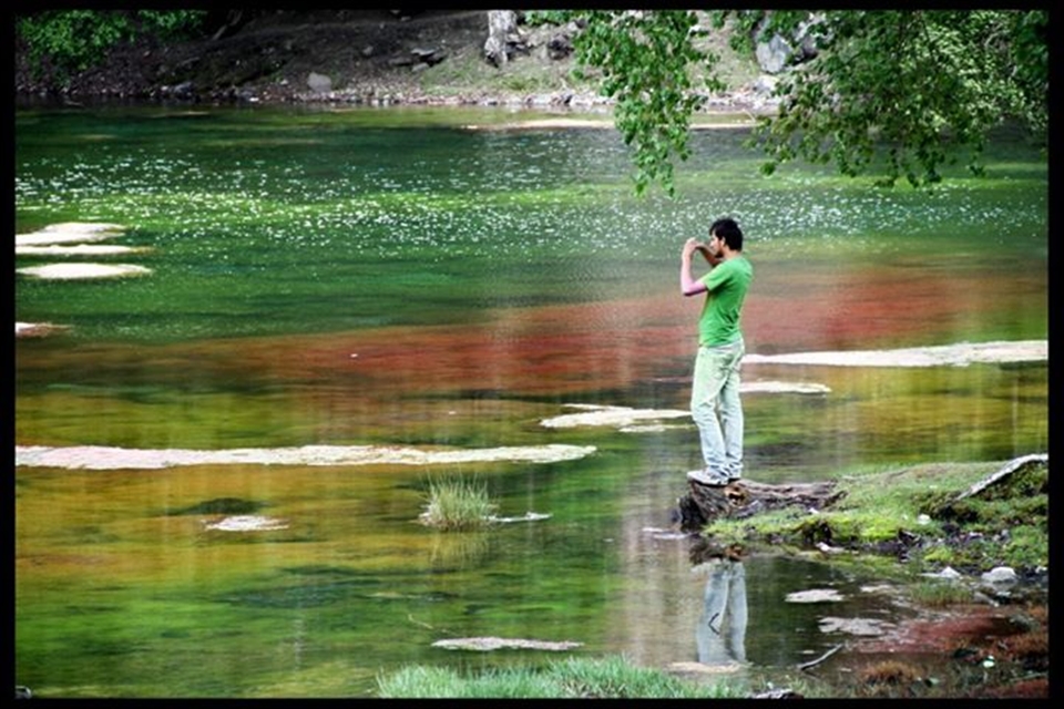 The most colorful Naltar lake of Gilgit. I like this pic due to its Framing.