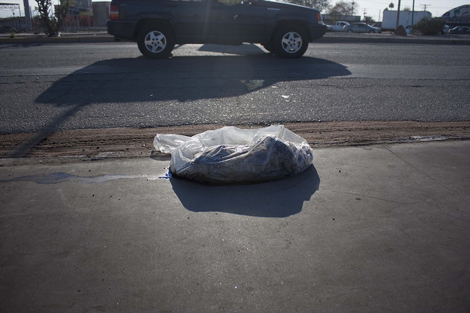 On the side of the road