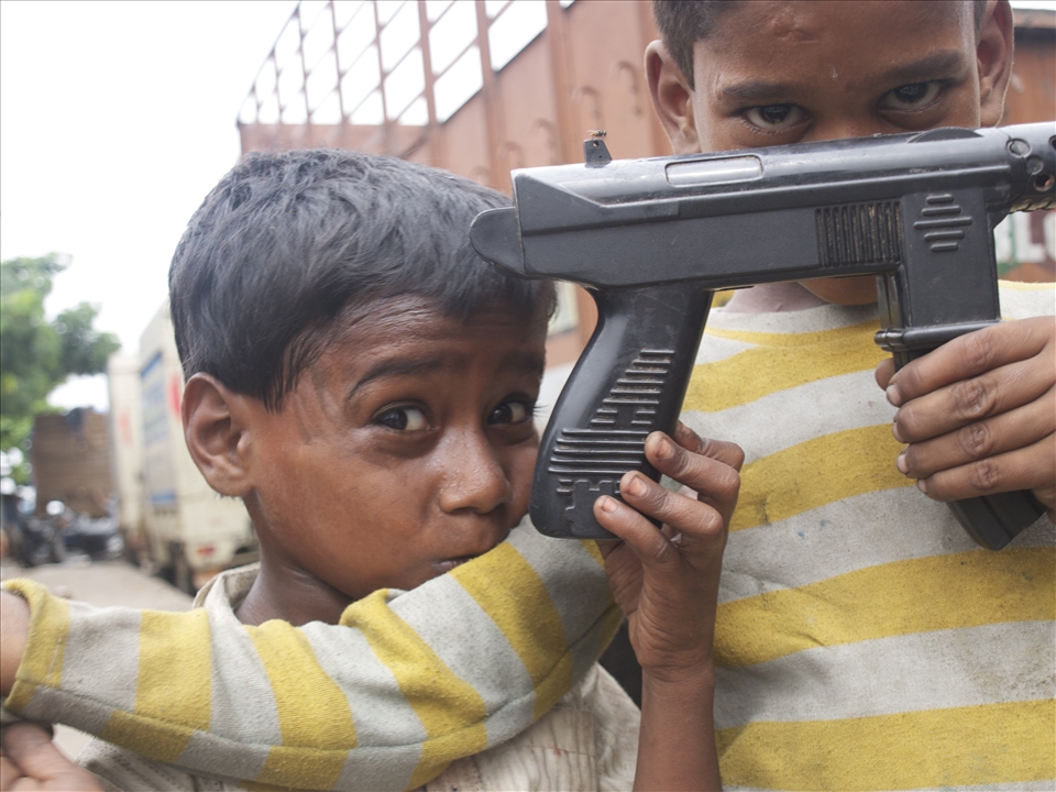 Despite nagging hardship, children everywhere in Dharavi still laugh and play
