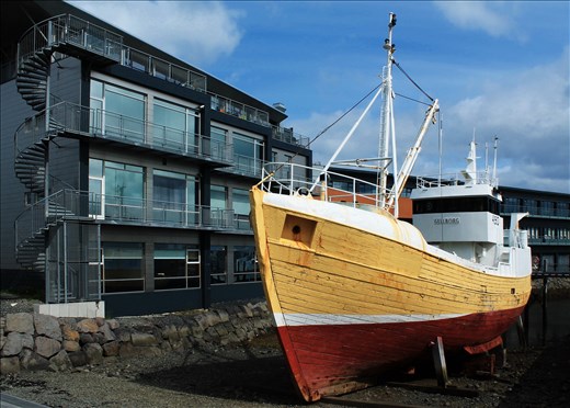 There are many fishing vessels and ships for tourists in Reykjavik Old Harbour.