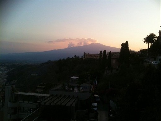 Etna at dusk