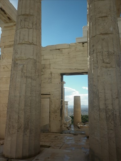 Entrando al Acrópolis, Atenas