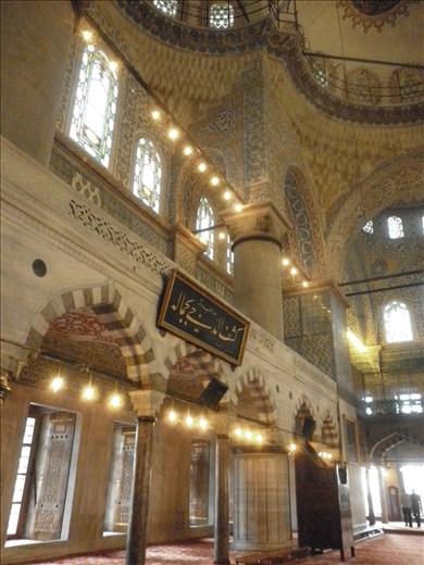 Interior de la Gran Mezquita Azul