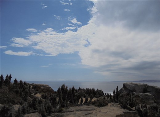 Las nubes hacían un juego de luces de lujo