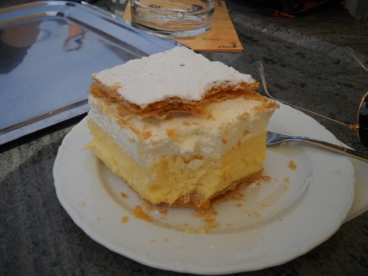 Bled's famous cream cake