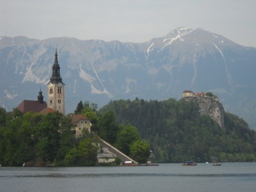 The couple -church and castle- make up Slovenia's top romantic spot.