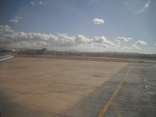 A barely visible 727 of Mexican Federal Police, Tijuana Rodriguez Airport