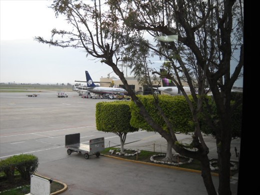 Tails of Aeromexico 737 and Volaris A319, Tijuana Rodriguez Airport