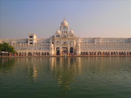 Clock Tower and main entrance. One of the four entrances from all four directions signifying people belonging to all walks of life are equally welcome.