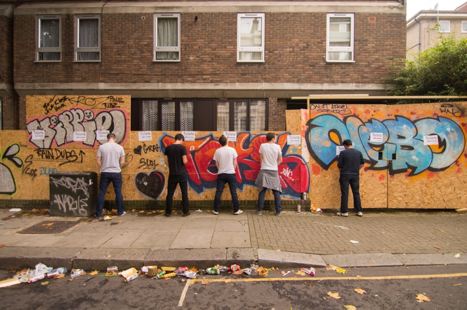What is usually a pleasant area, literally turns into a toilet at carnival time