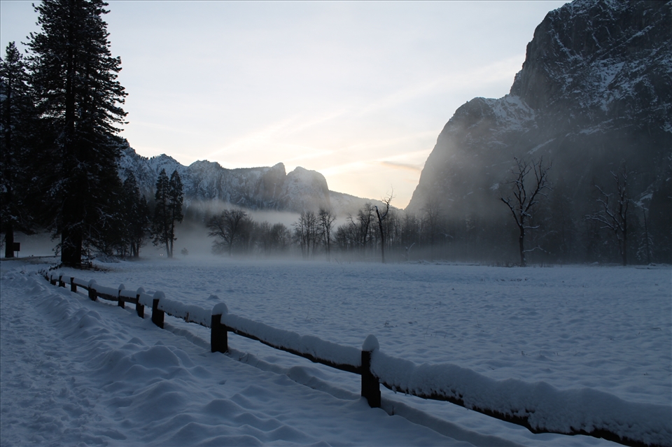 Strange to find a frozen lake with such amazing skyline after the breathtaking r