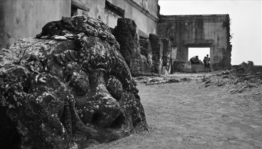 The remaining greatness from the past. Taman Sari used to have a lot of sculptures as ornaments. But now all that left is only the remnants of those sculptures because of the damage that caused by the earthquake that often struck Yogyakarta.
